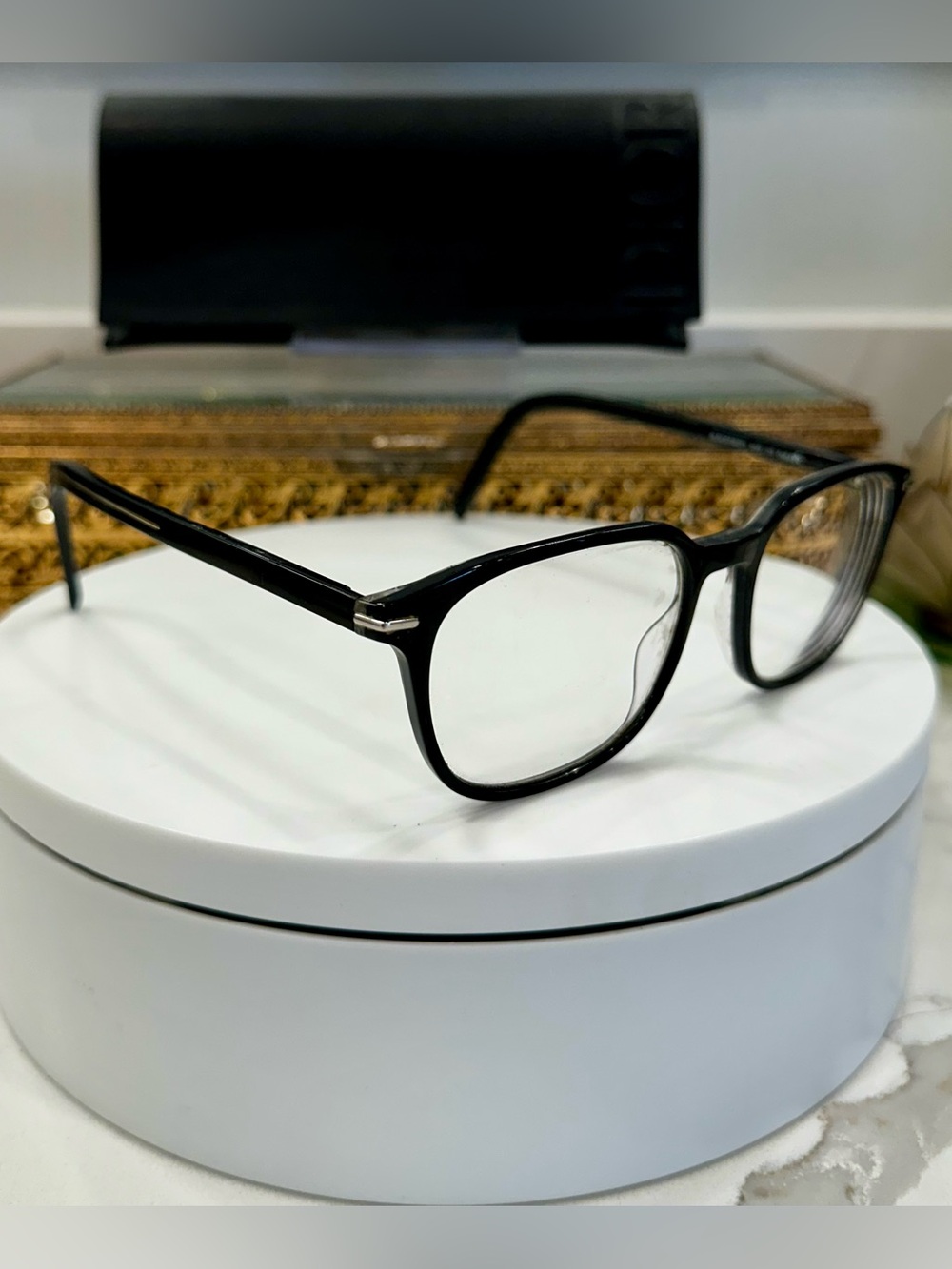 Dior Homme Blacktie271 Black/Silver Rx Eyeglass Frames EUC, w/ Dior Case EUC